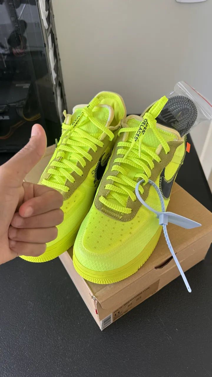 Off-White x Nike Air Force 1 Volt - Calçados - Boa Esperança