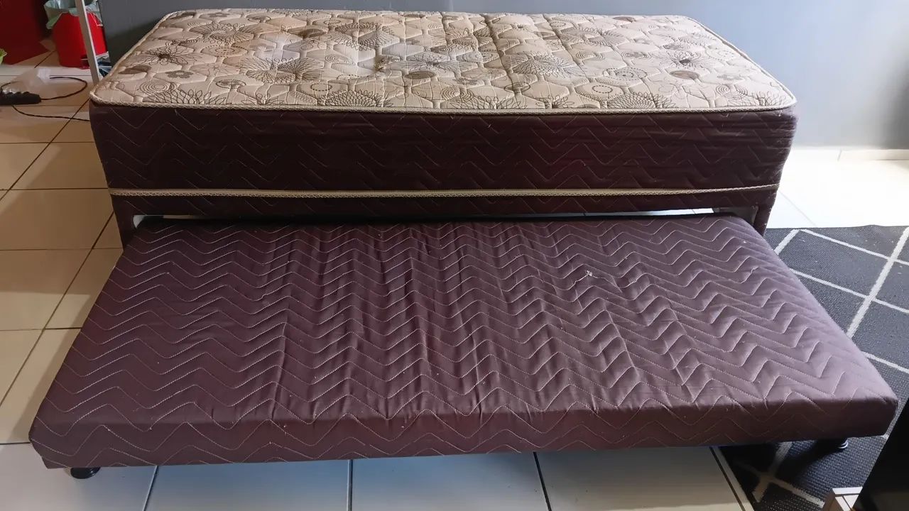 Cama Box Solteiro mola, Com Cama Auxiliar Conjugada Espuma - Foto 2