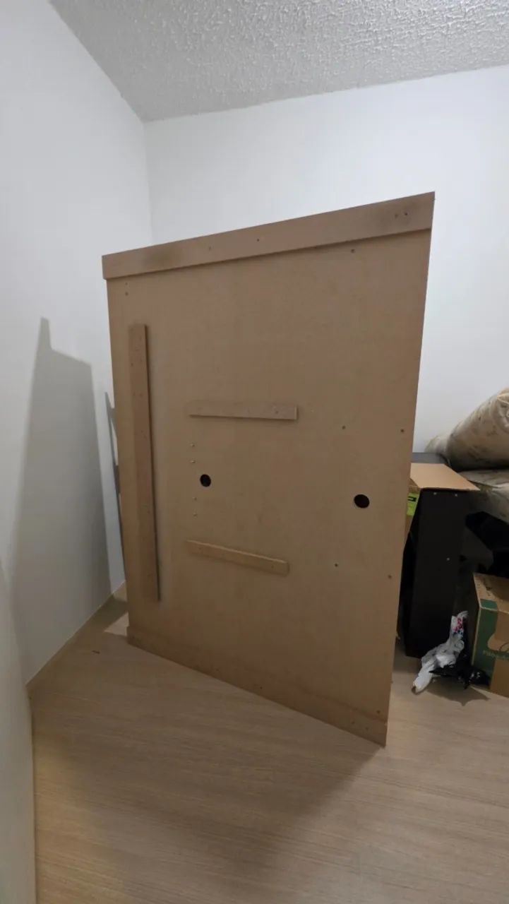 Painel para TV até 55" com nicho e 2 prateleiras - Foto 2