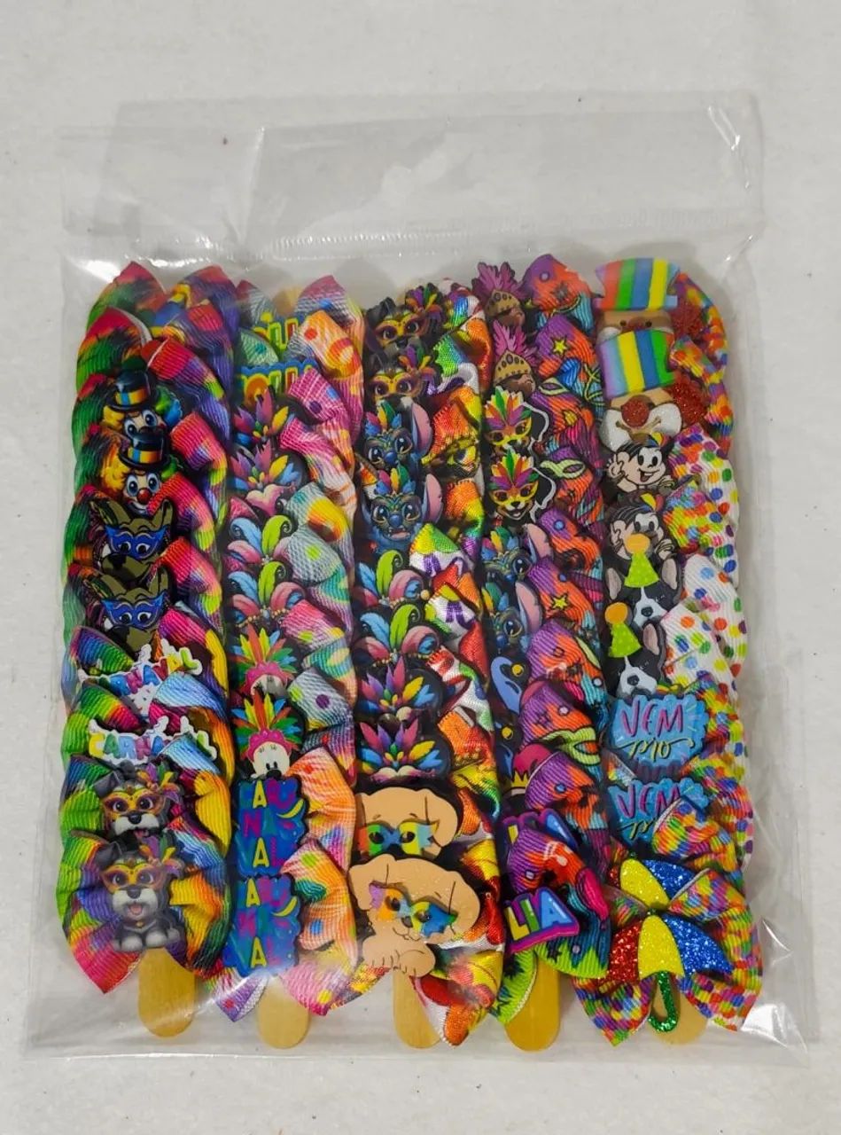 Laços pet de carnaval 