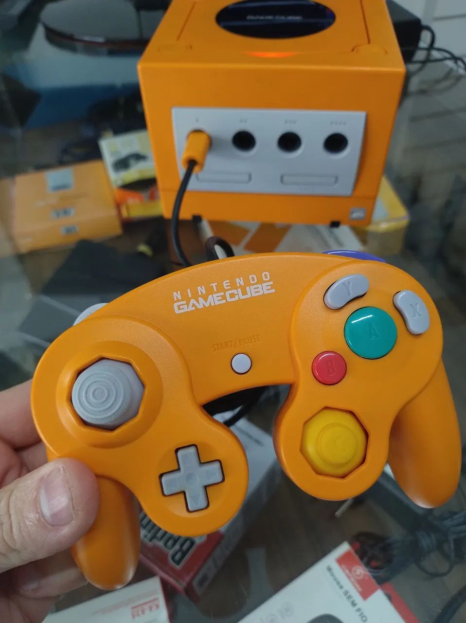 Nintendo Game Cube Laranja com picoboot  - Foto 3