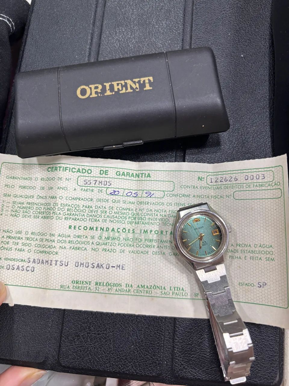 Relógio orient 557MD5 automático vintage 1991  - Foto 2