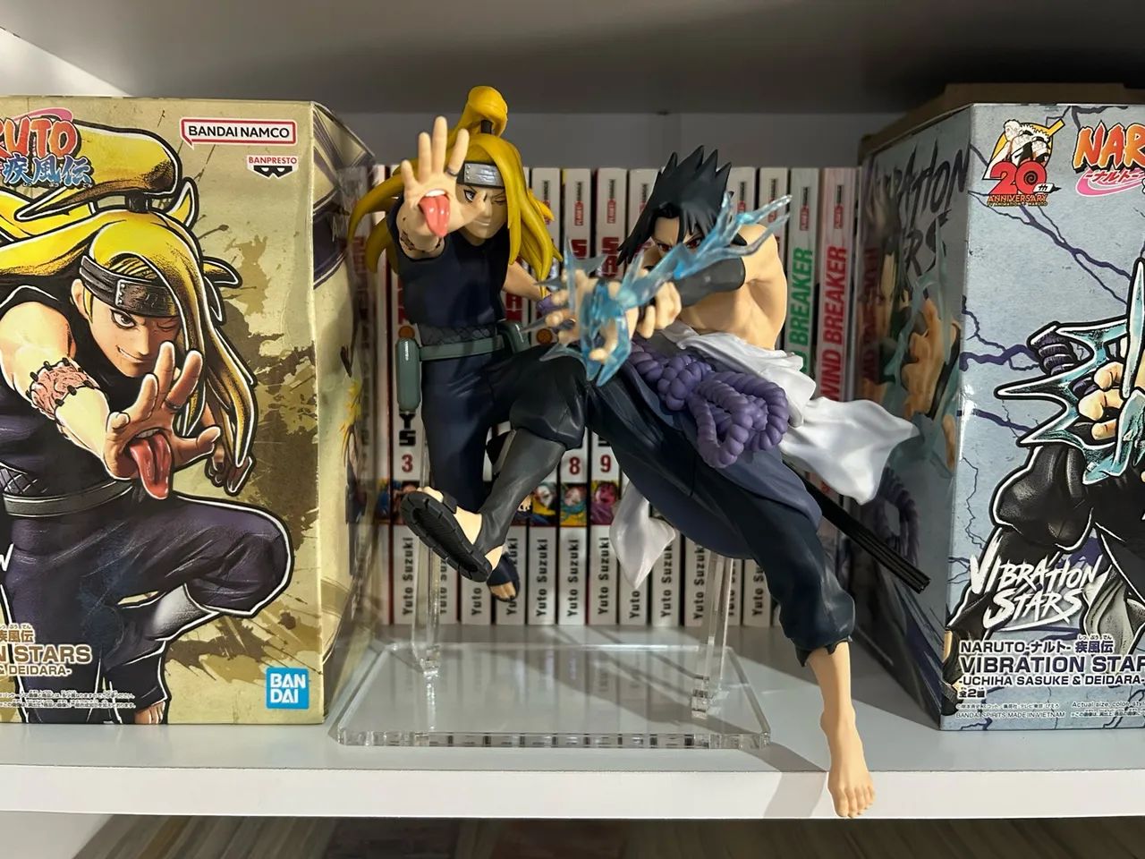 Conjunto Figure Sasuke e Deidara + base personalizada 