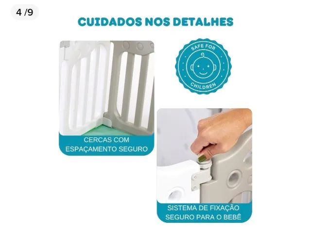 Cercadinho infantil modular grande 65580424533378123