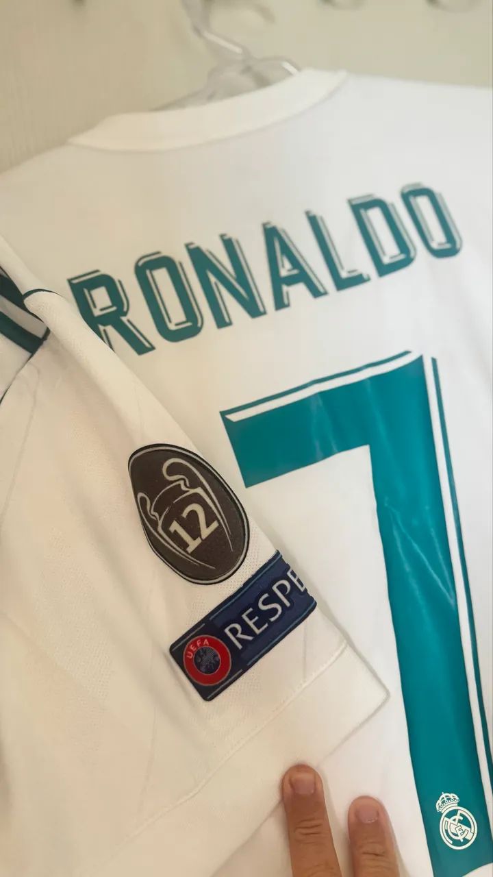 Camisa Real Madrid CR7 ORIGINAL TAM G relíquia  - Foto 5