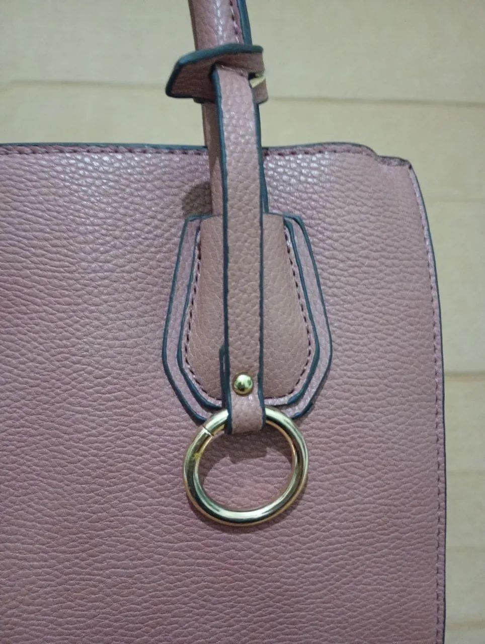 Bolsa de mão de couro com divisórias  - Foto 2