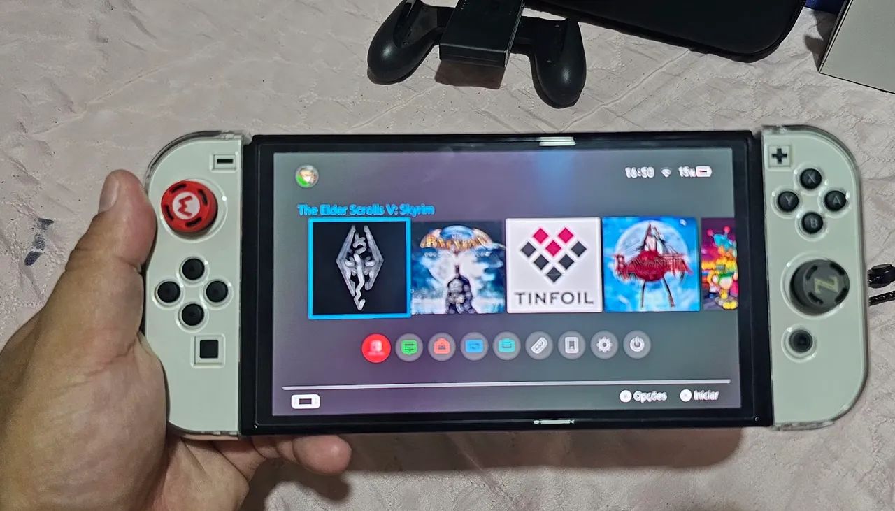 ? NINTENDO SWITCH OLED DESBLOQUEADO À VENDA! - Foto 5