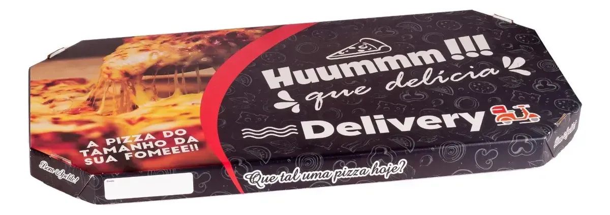 Caixa Para Pizza Trem Offset Reforçada C/ 25 Unidades - Foto 2