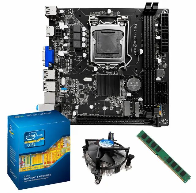 KIT INTEL CORE I5 3470, 8GB DDR3, PLACA MÃE H61