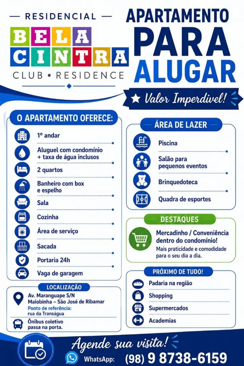 Alugo Apartamento 