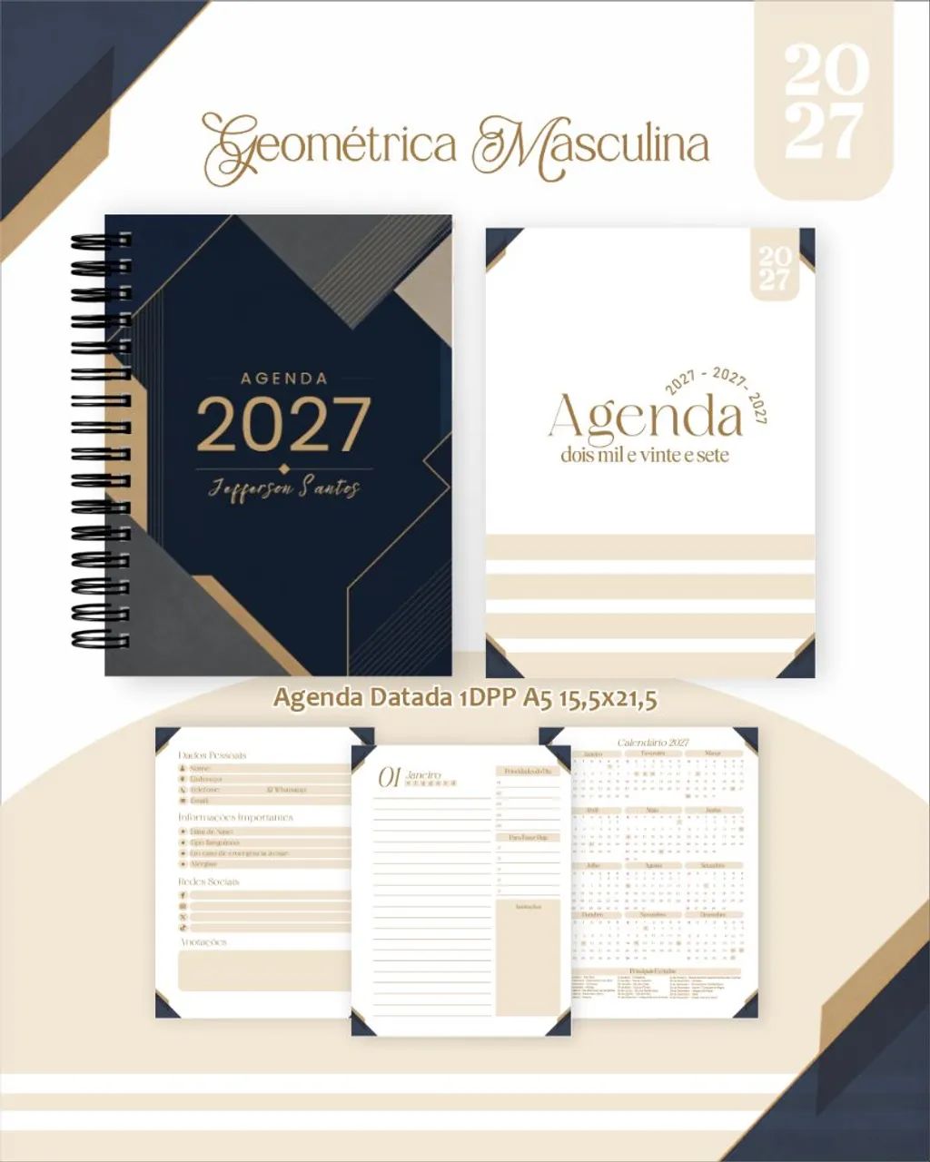 Agenda masculina 2027 - Foto 3