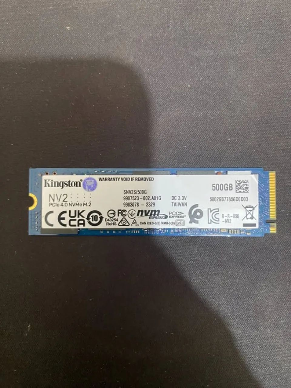 SSD NVMe 500gb Kintston