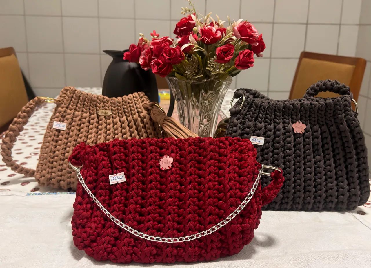 Bolsa em Crochê  - Foto 2