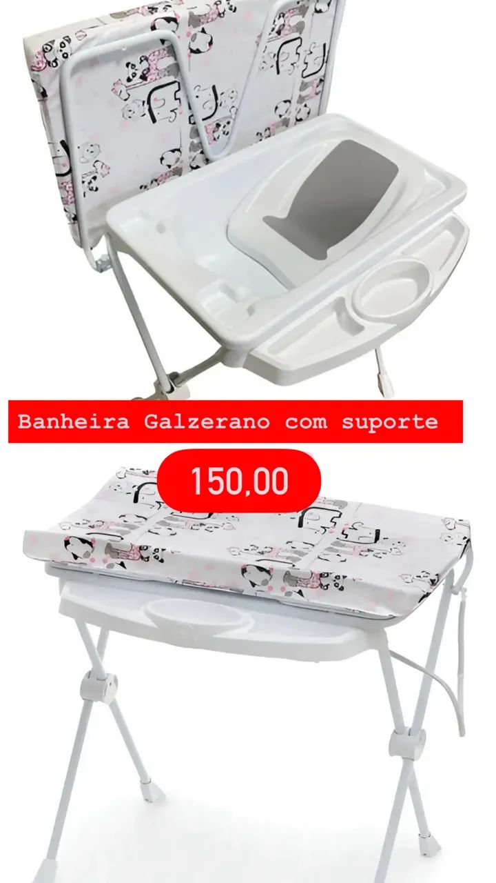 Banheira com suporte semi nova 