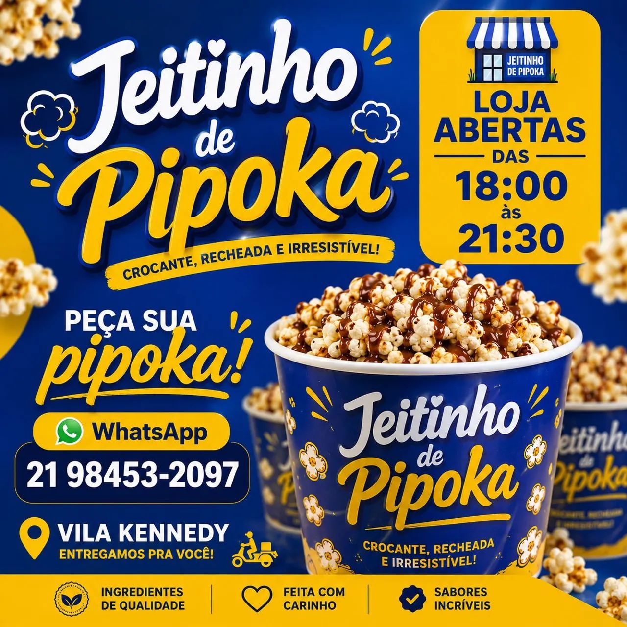 Pipoca Gourmet caramelizada 