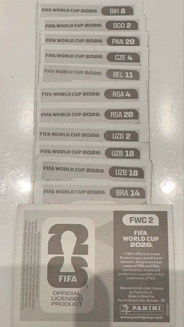 Figurinhas Copa 2026