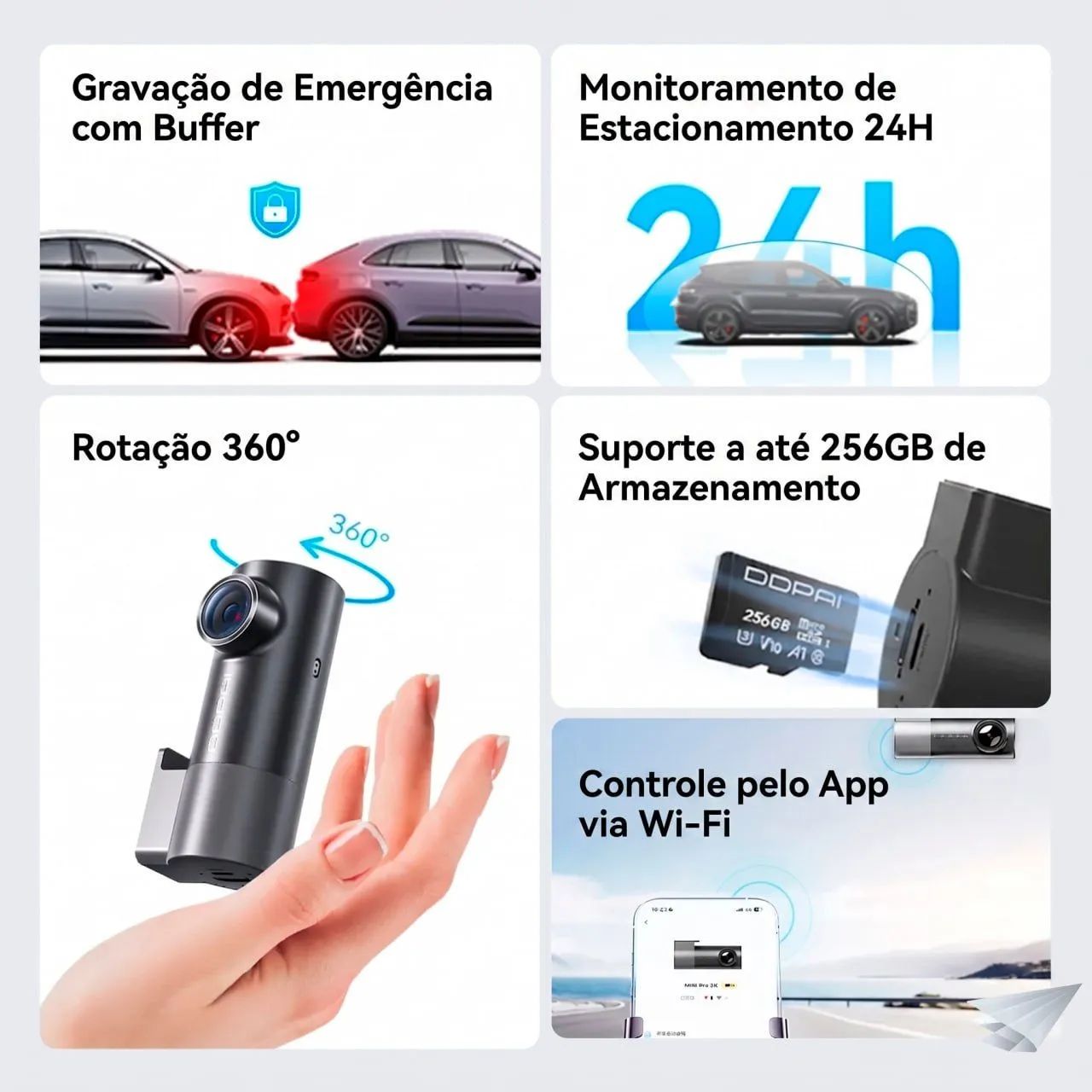 Câmera Veicular DDPai Mini Pro 2K  ? Nova com Garantia  - Foto 2