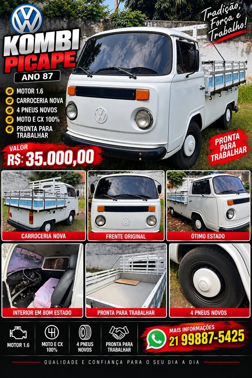 Volkswagen Kombi Pick-up 1987