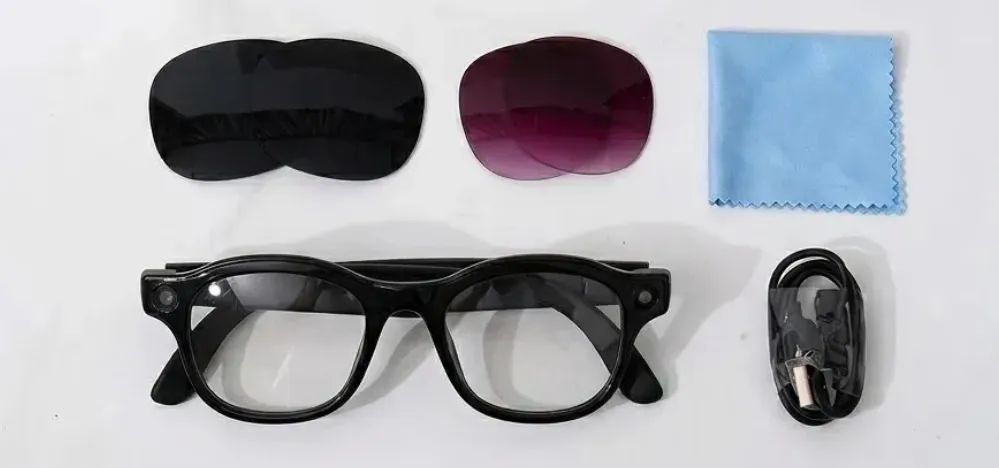 Oculos Inteligente com Câmera 4K e Kit 3 Lentes