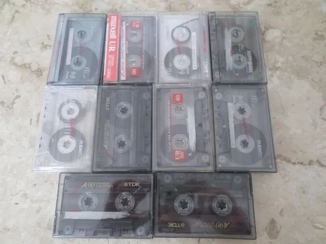 10 Fitas Cassete p/ Gravar