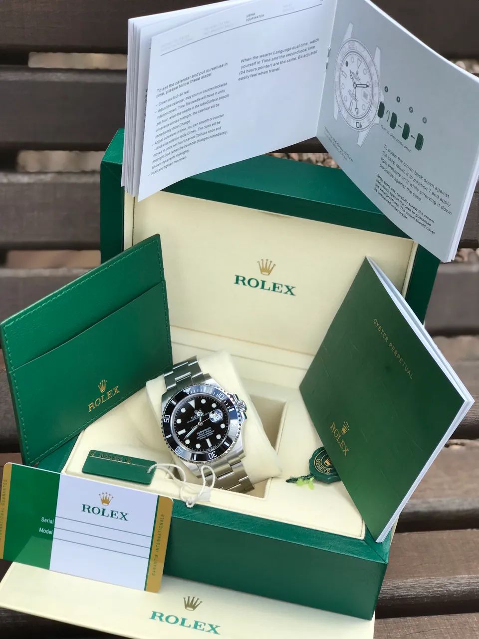 Relógio Rolex submariner clone base Eta 