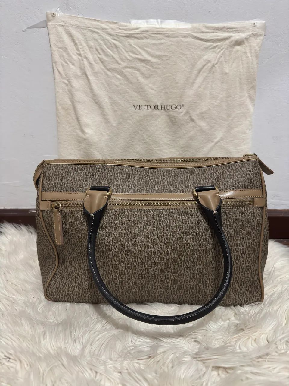 Bolsa Victor Hugo Bege - Foto 4