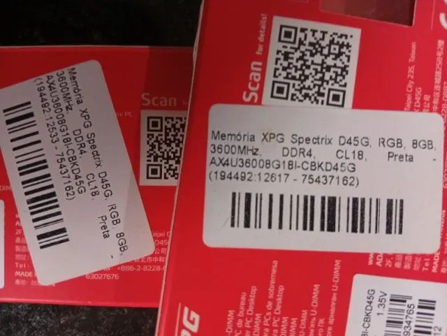 T/V memoria XPG em placa mae B450/B550 AM4 - Foto 2