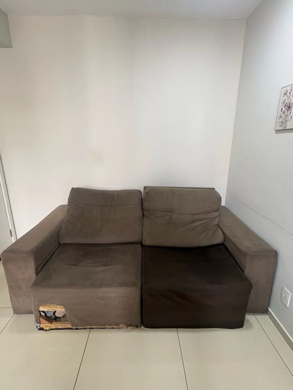 Sofá cama 2 lugares marron  - Foto 5