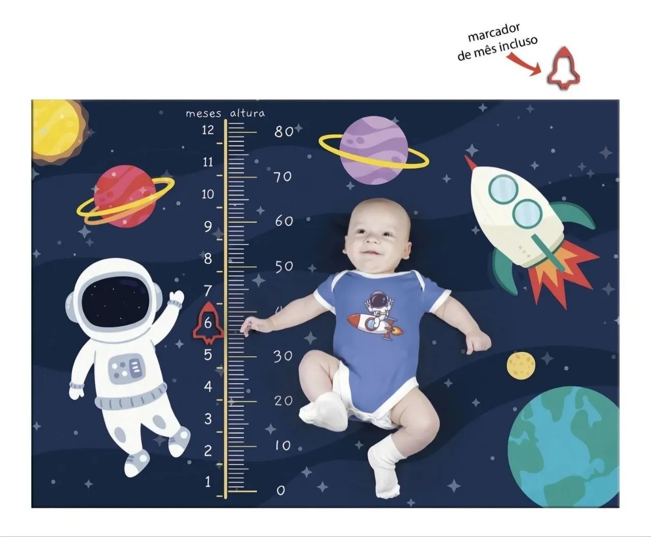 Tapete mesversario astronauta grosso - Foto 4