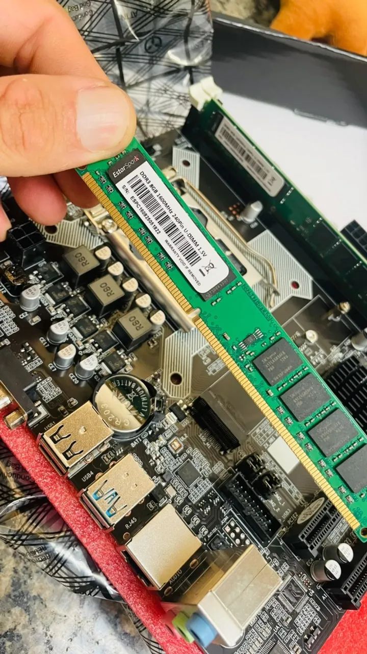 KIT PLACA MÁE H61 DDR3 16GB  - Foto 4