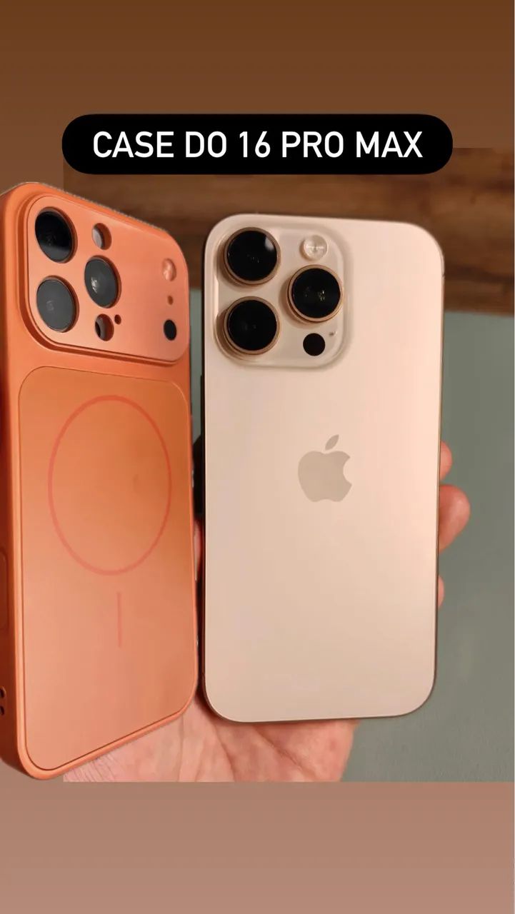 Case do iPhone 16 Pro Max transforma 17 Pro Max 
