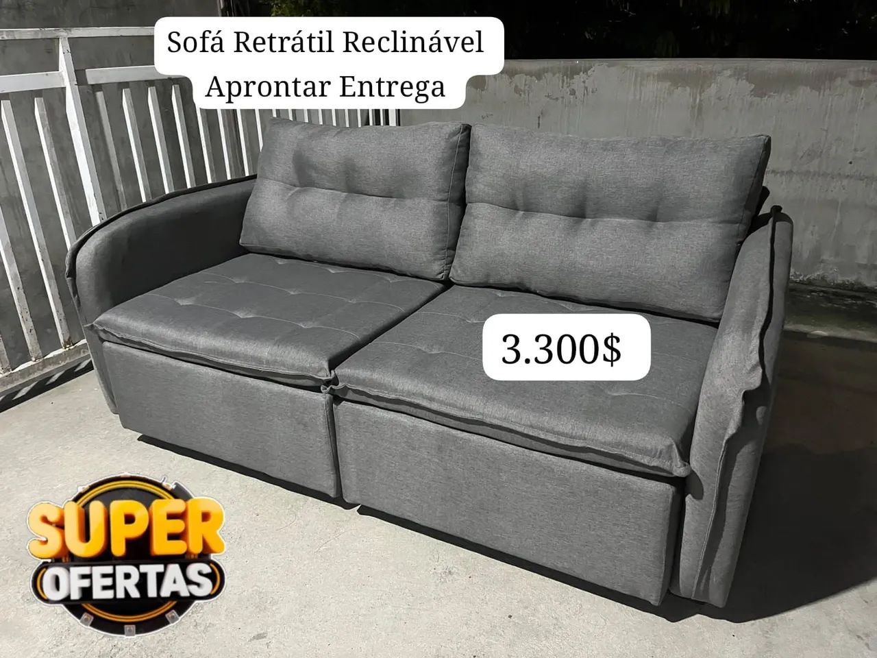 Sofá Retrátil Reclinável Apronta Entrega 