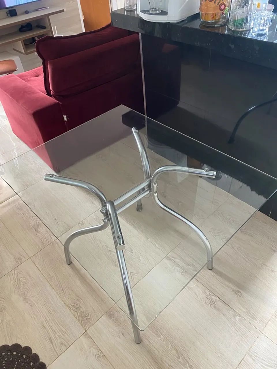 MESA DE VIDRO À VENDA - Foto 4