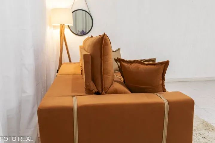 Sofá Retrátil e Reclinável Gran Bello 250cm Terracota. Pronta Entrega. 0302 - Foto 4