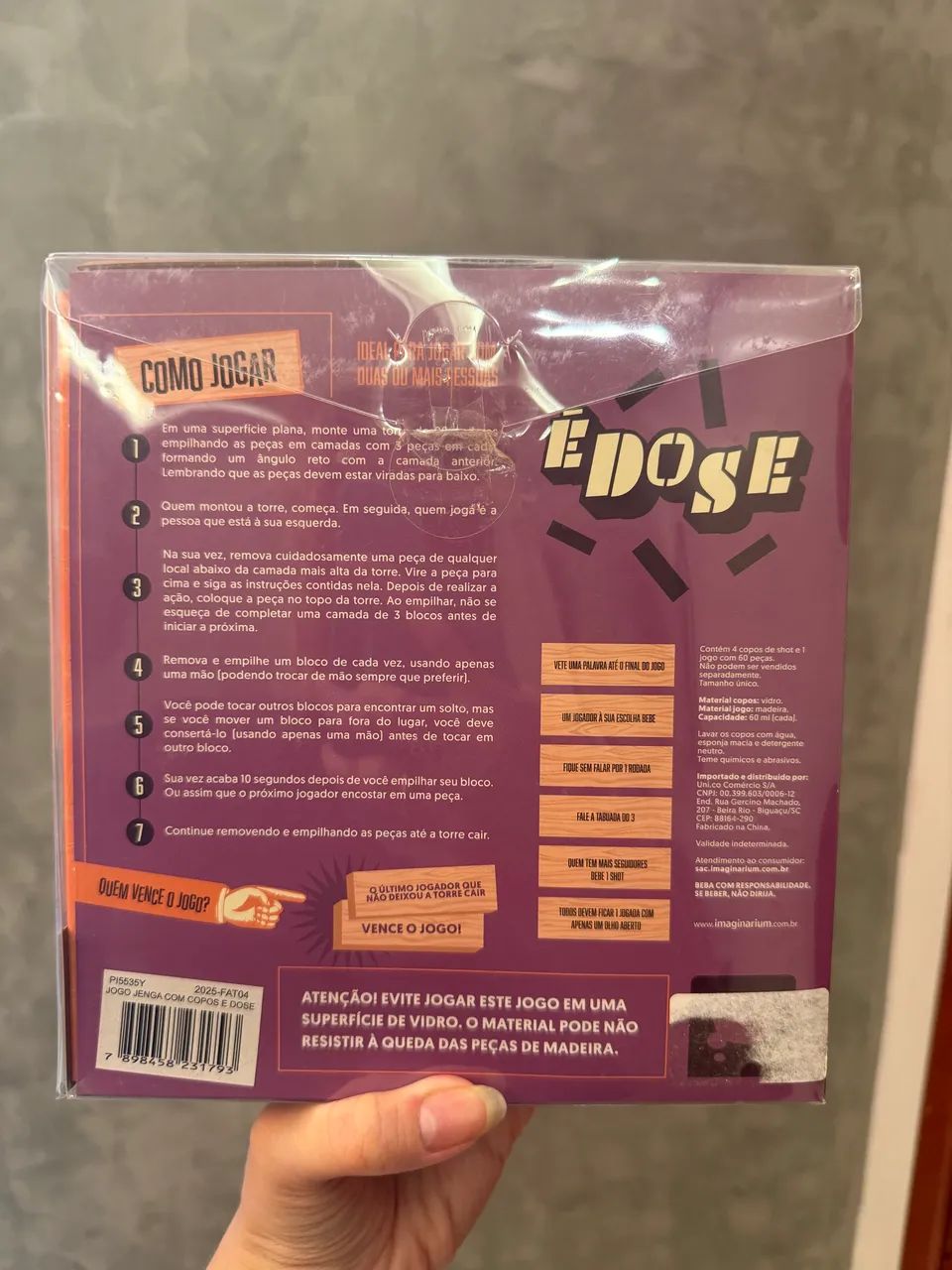 JOGO ?JENGA: É DOSE? NOVO NUNCA USADO - Foto 2