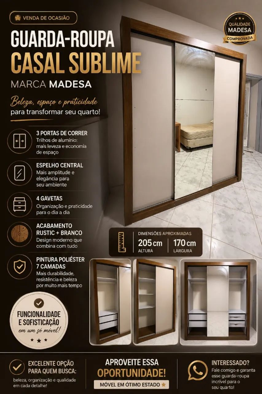 Guarda-roupa casal