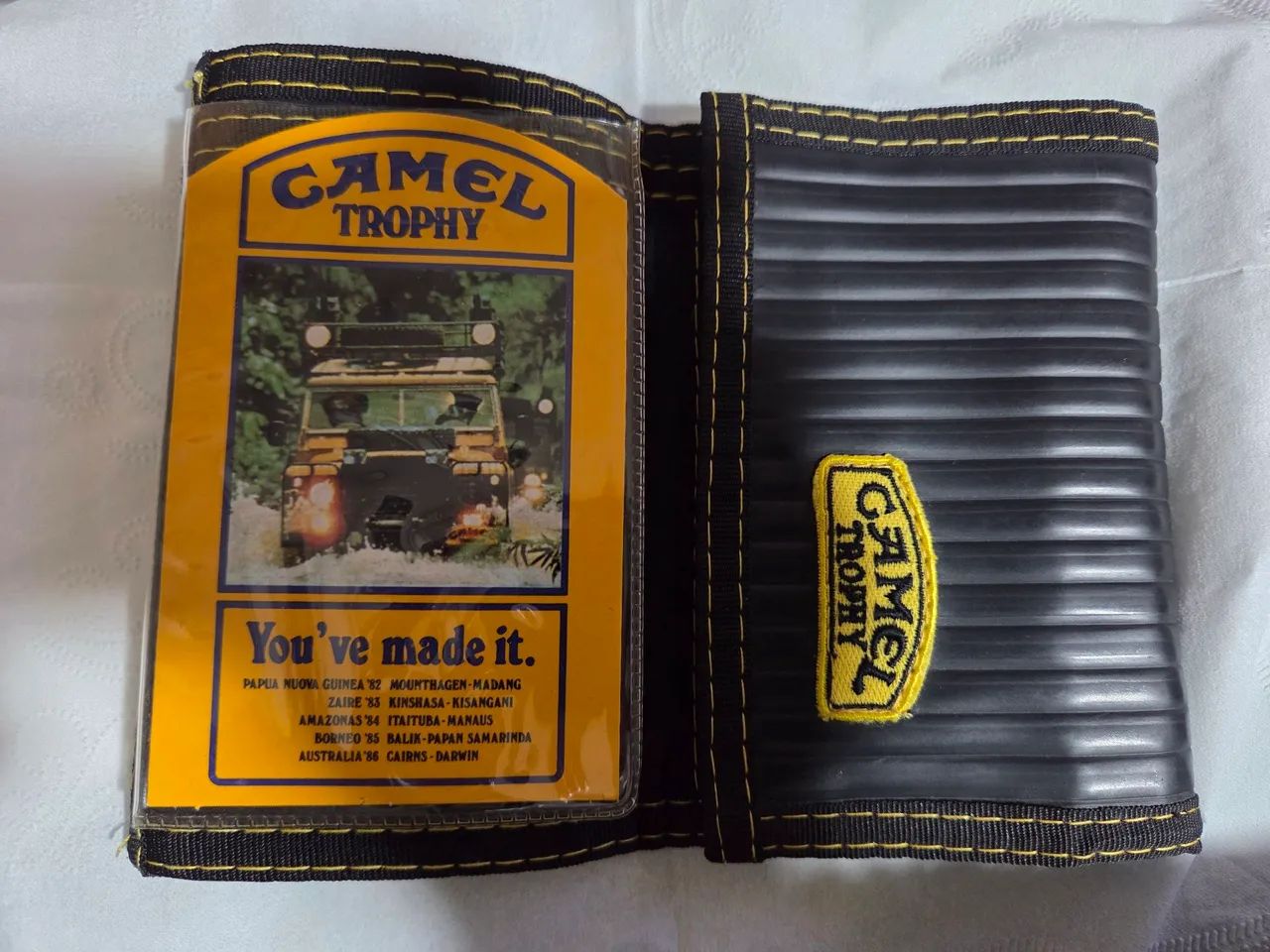 CARTEIRA CAMEL TROPHY , ITALIANA  , EMBORRACHADA  E  NYLON  COM VELCRO  ! - Foto 3