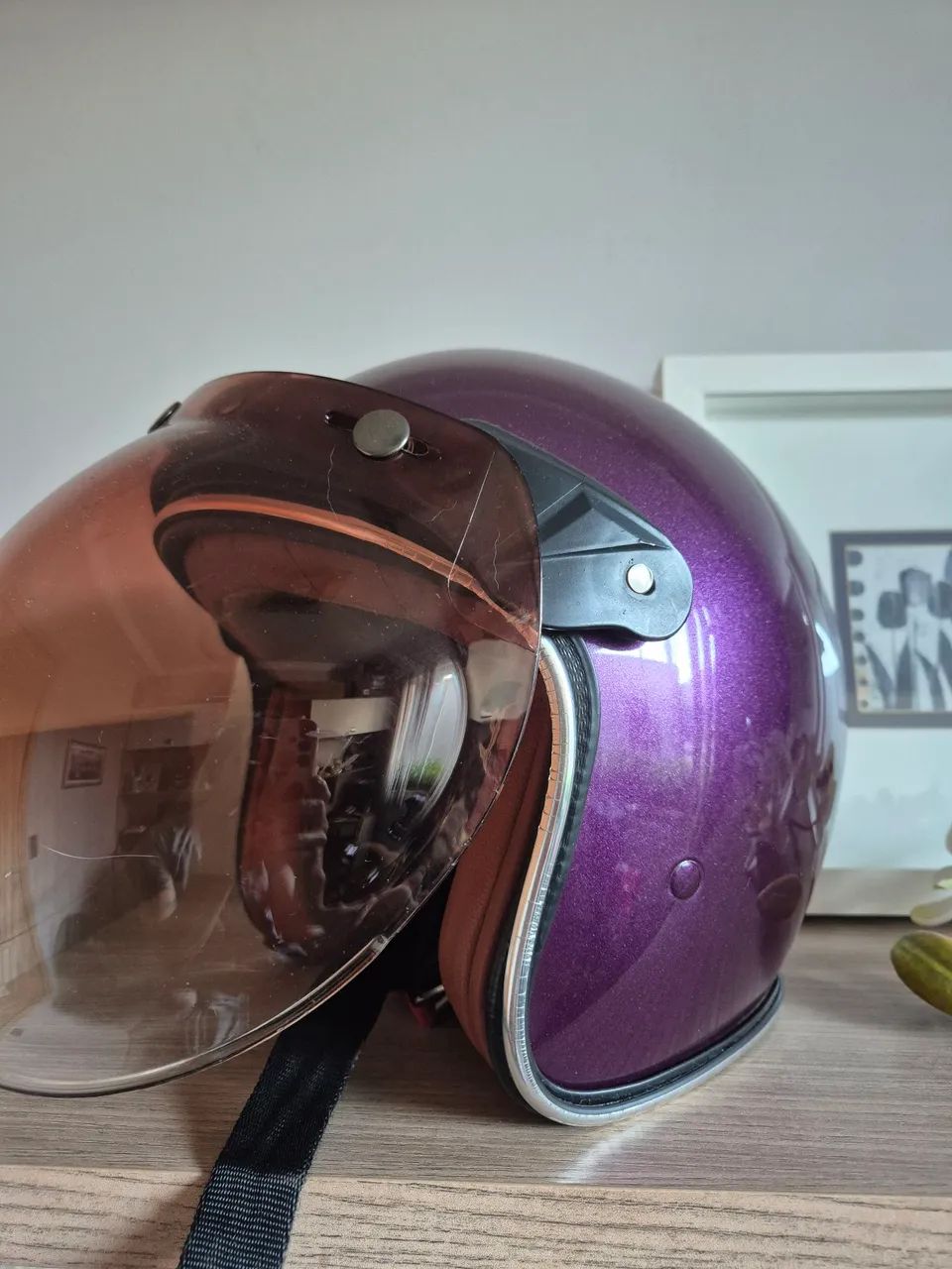 Capacete aberto