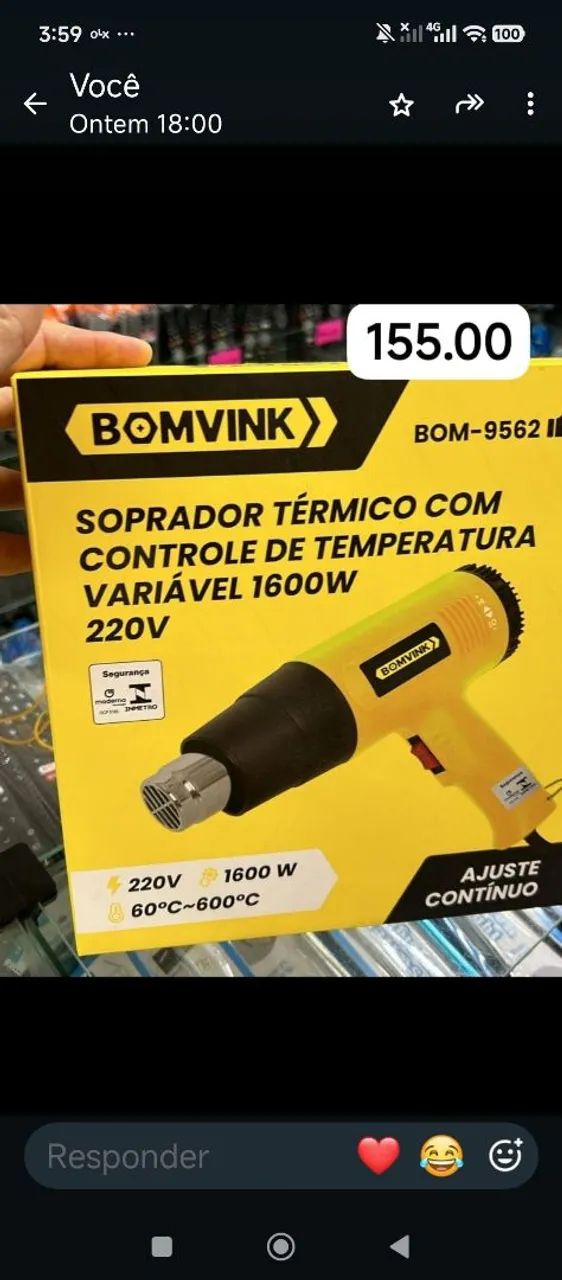 Soprador térmico 
