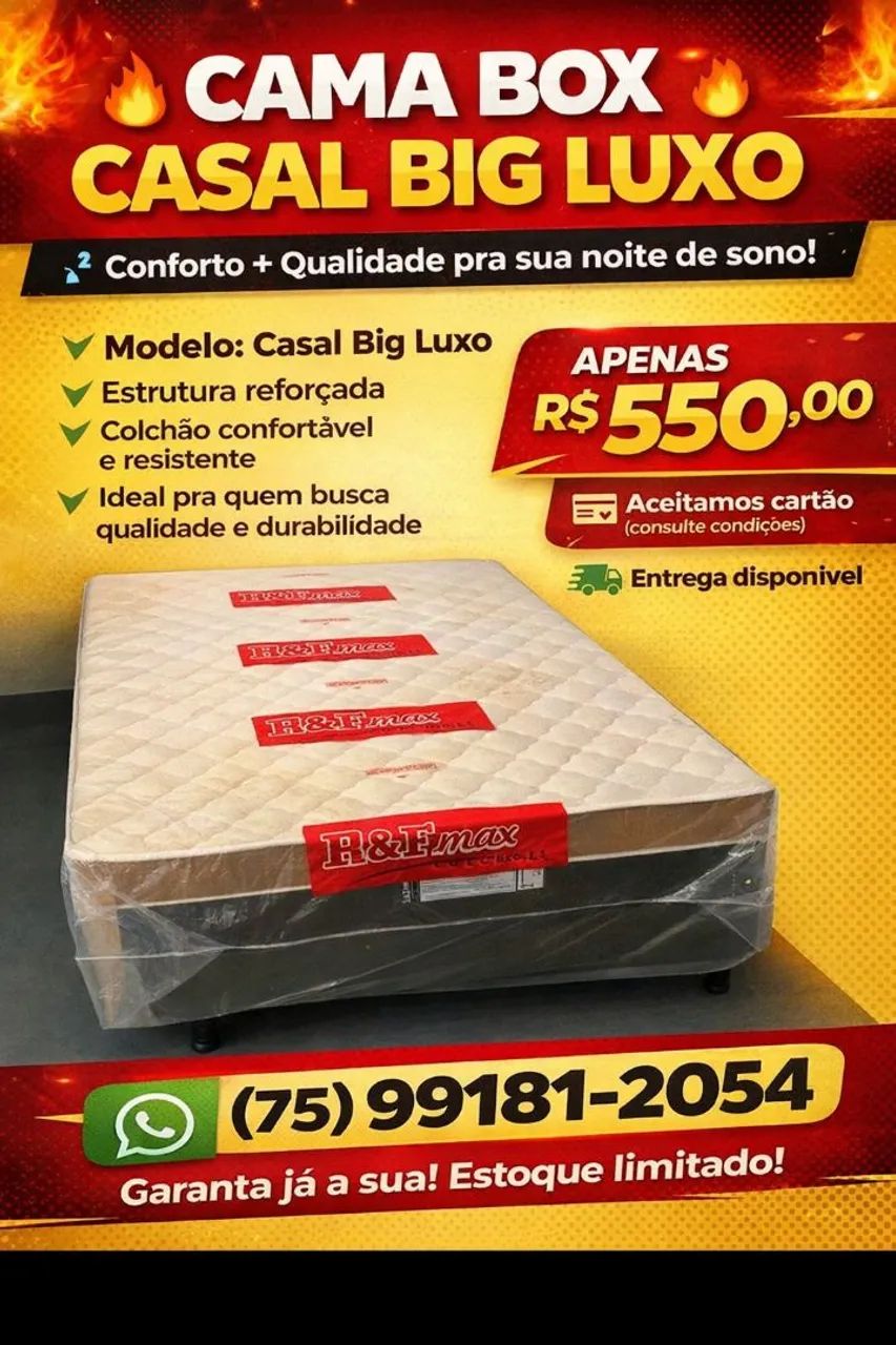 Cama Box casal big luxo. - Foto 2