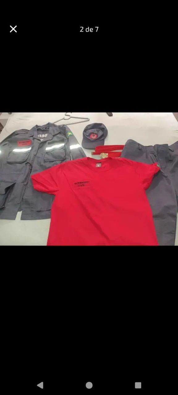 Uniforme de bombeiro civil zero nunca usado  - Foto 2