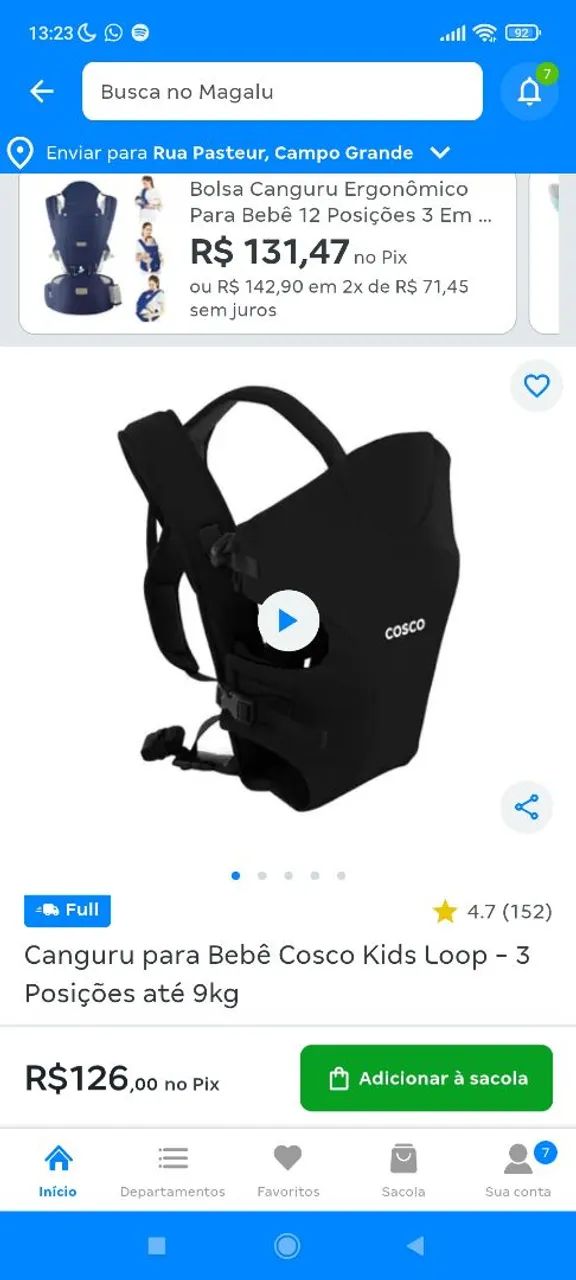 Canguru 3 em 1 da COSCO