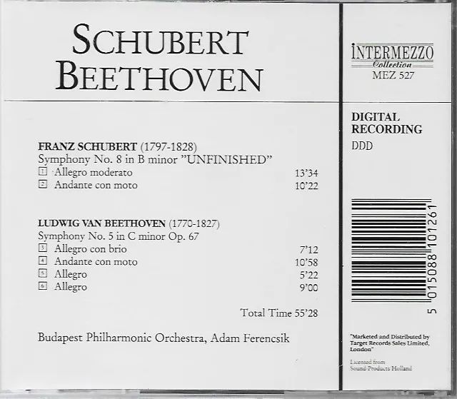CD Beethoven Symphony No.5 & Schubert Symphony No.8 "Unfinished" - Foto 3