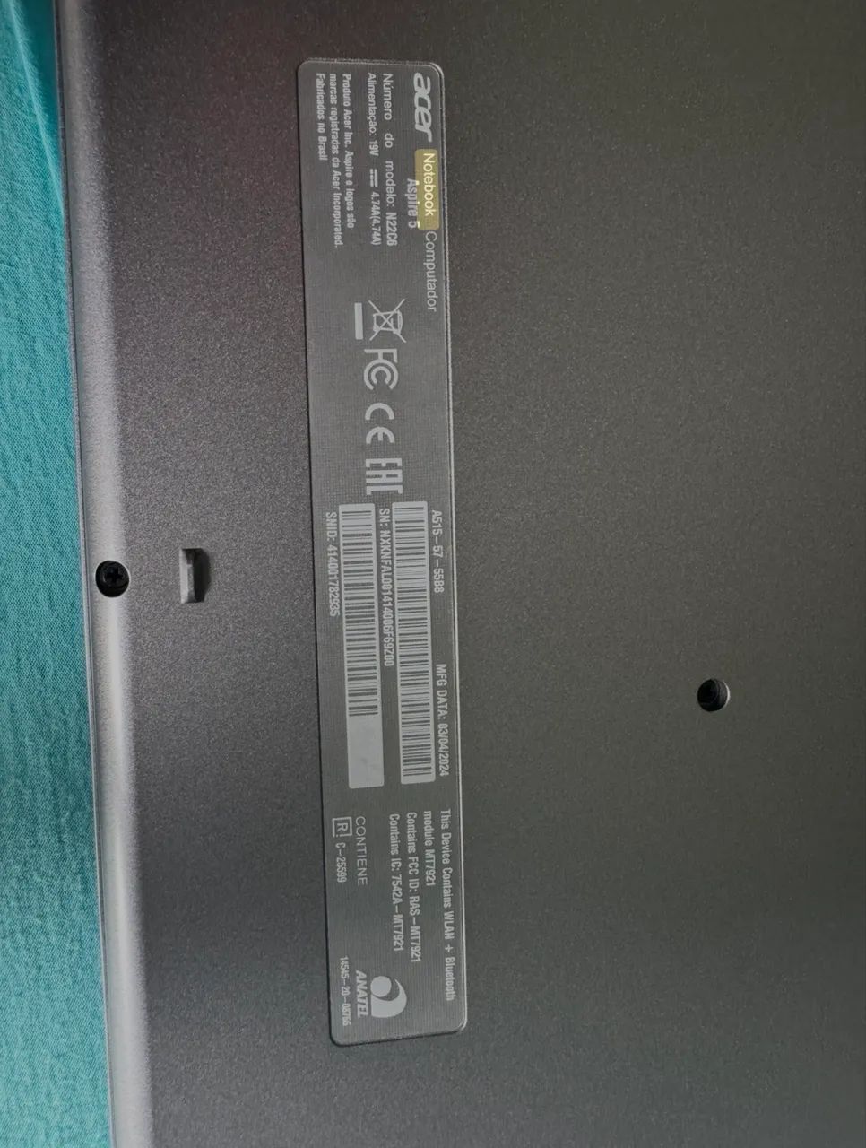 Notebook Acer Aspire 5 A515-57-58B8 - Foto 3