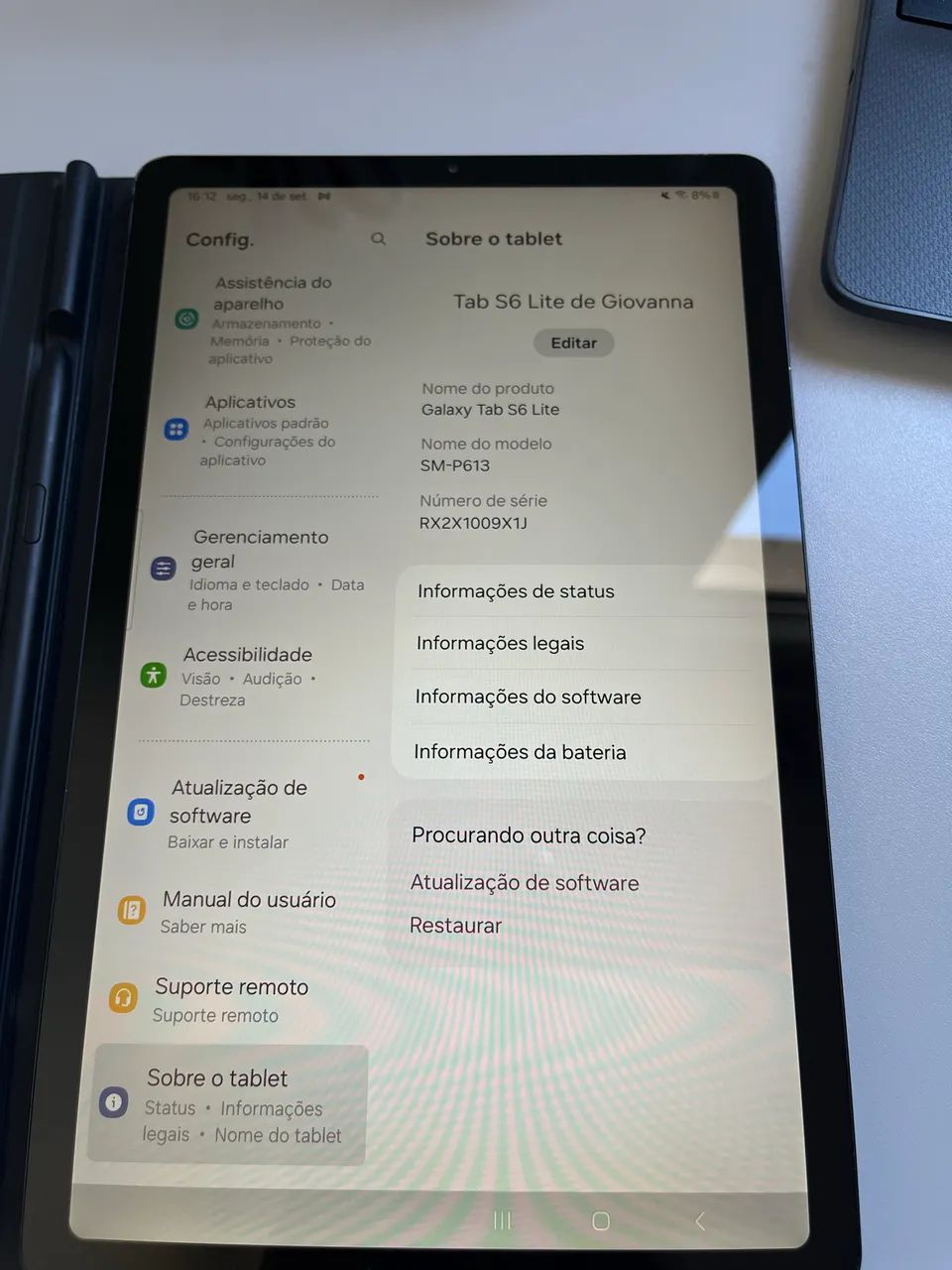 Galaxy Tab S6 Lite 64GB 4GB RAM  - Foto 2