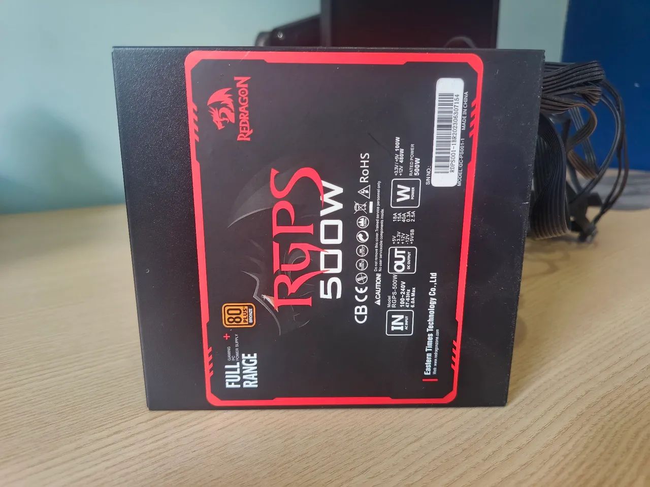 Fonte 500w redragon 80 plus bronze - Foto 3