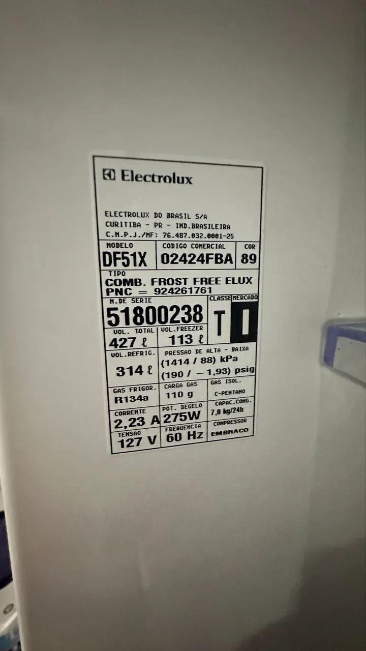 Geladeira Electrolux 427 litros Inox Frost free  - Foto 6