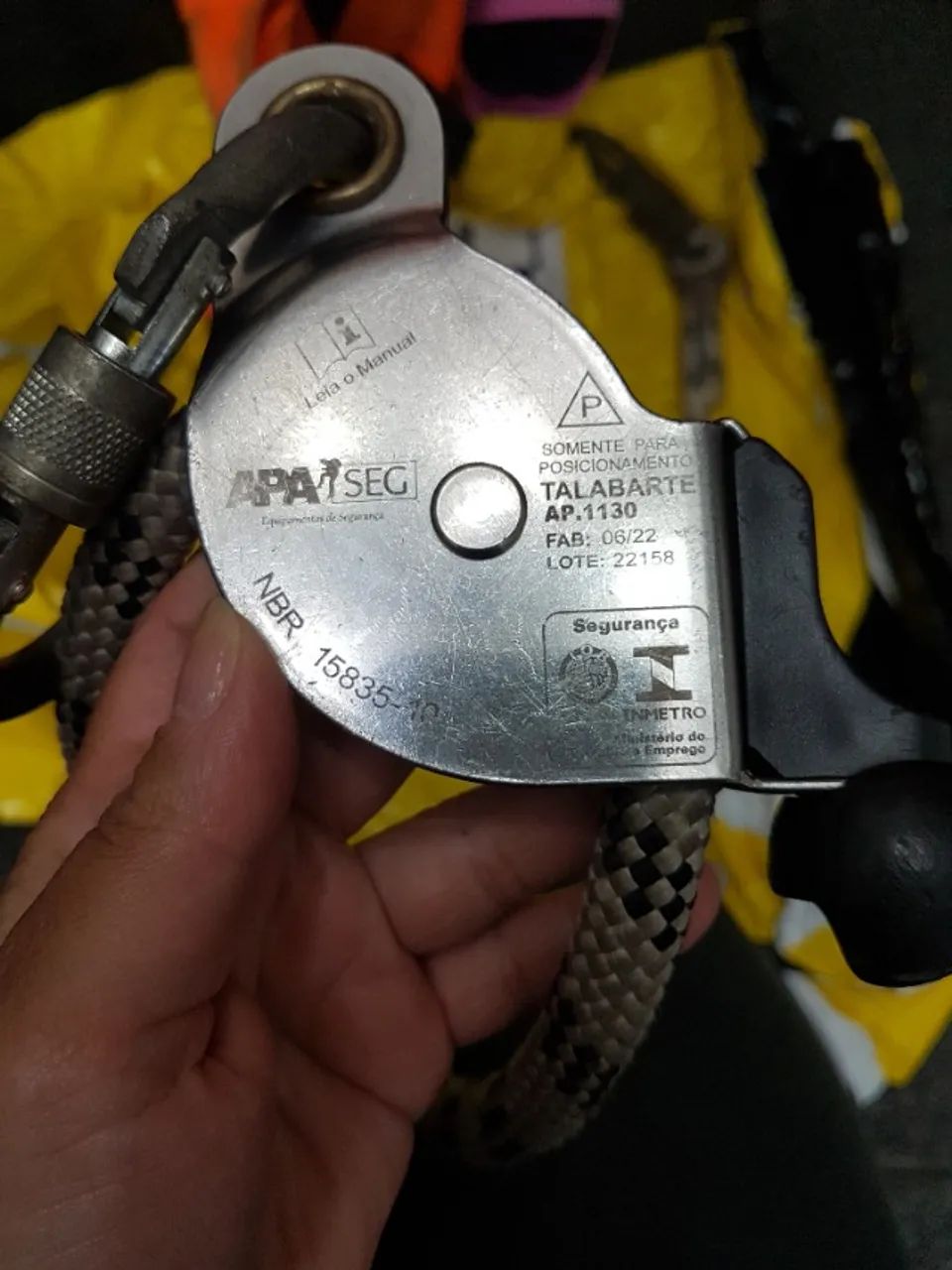 Cinto paraquedista abdominal Apaseg com talabarte - Foto 5