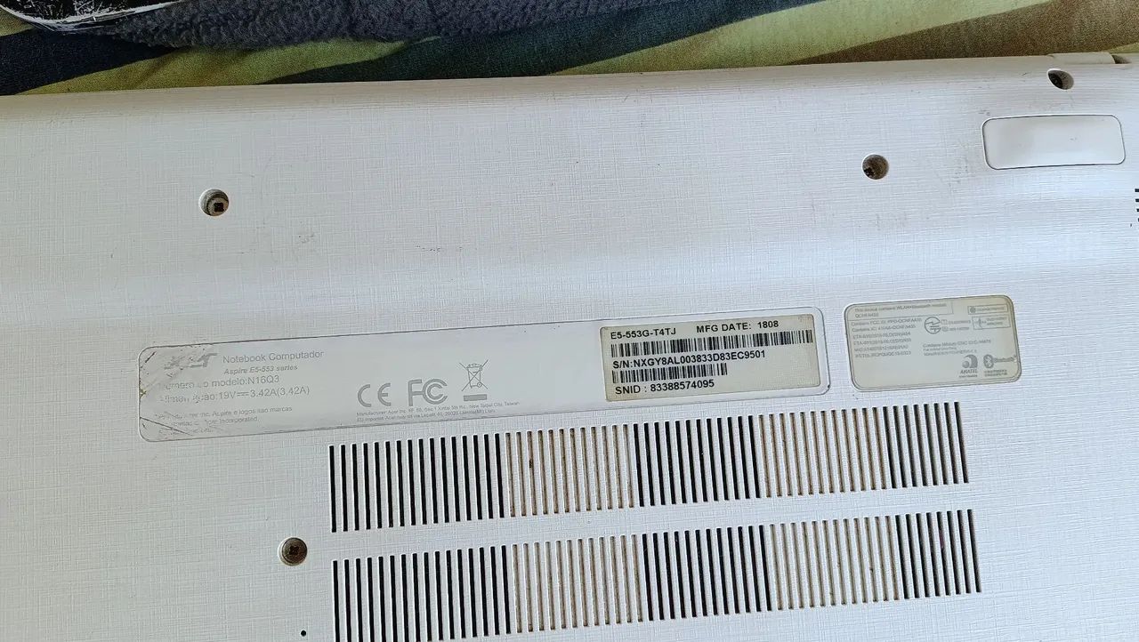 Carcaça notebook Acer E5-553G-T4TJ - Foto 3