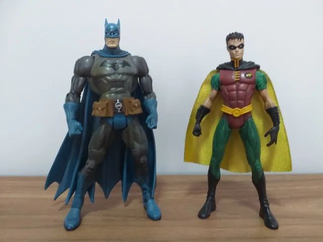 Boneco Batman E Robin Dc Heroes Mattel